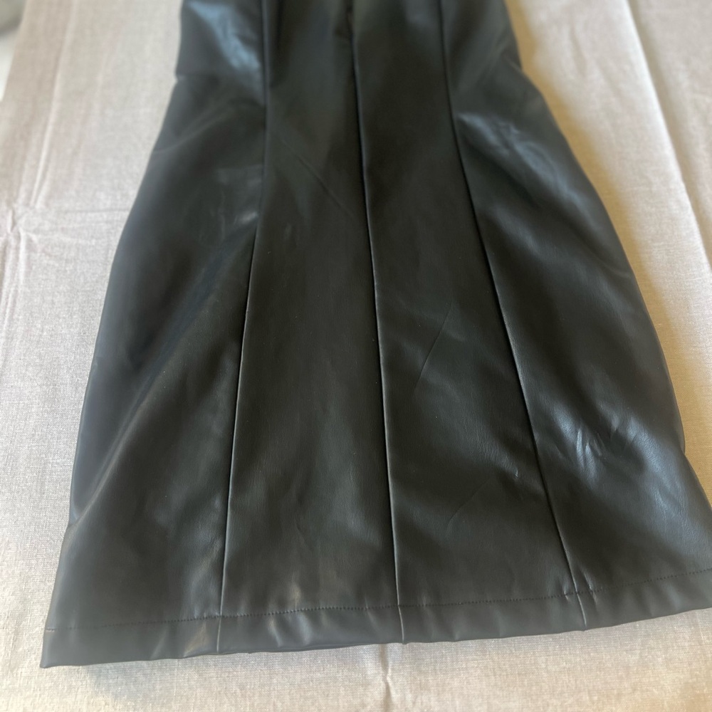 Black faux dress